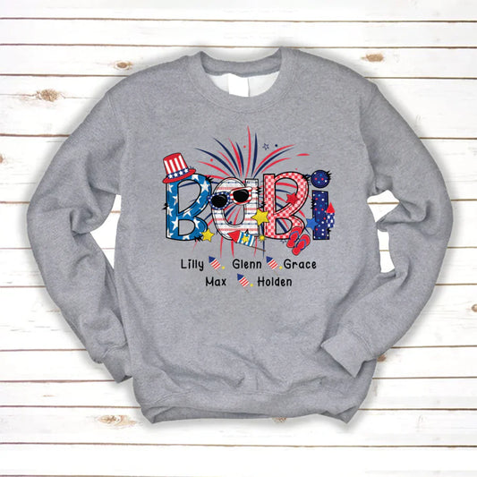 Patriotic Doodle 4th Of July Babi And Grandkid CTH01 Sweatshirt