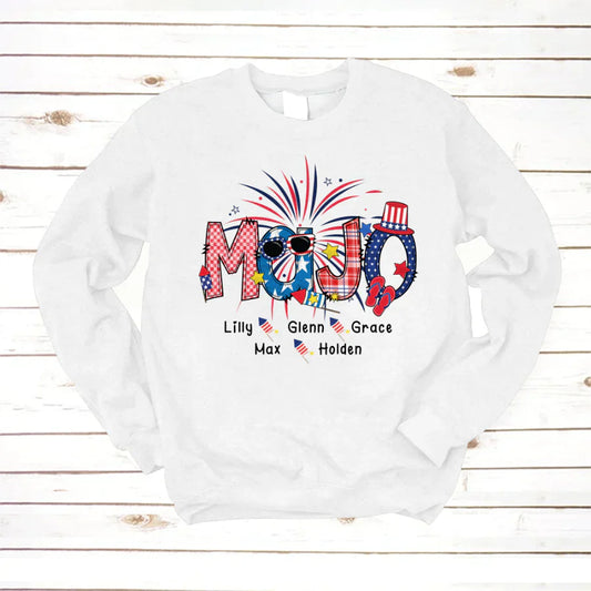 Patriotic Doodle 4th Of July MaJo And Grandkid CTH01 Sweatshirt