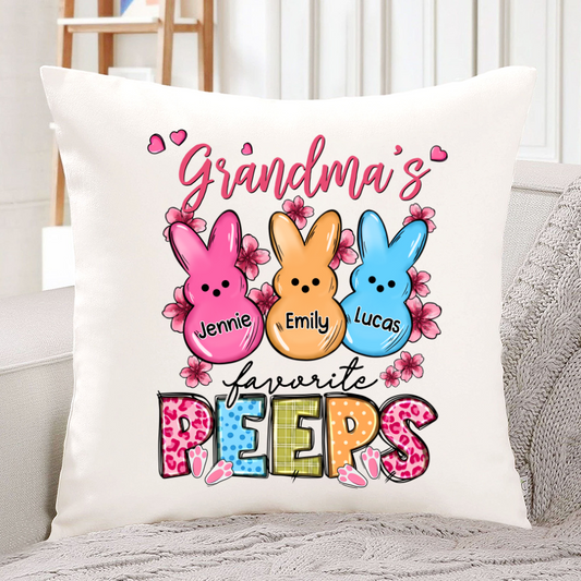 Personalized Grandma's Favorite Peeps CL01 Indoor Pillow