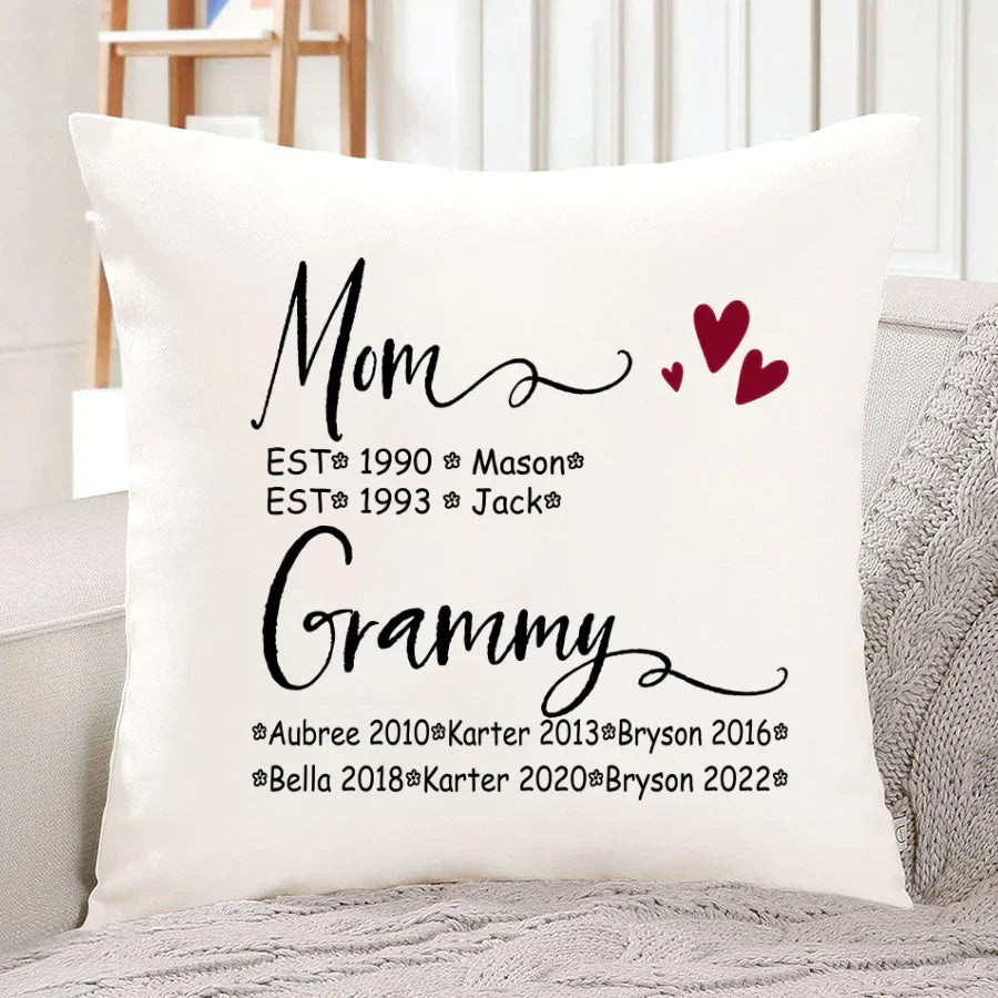 Mom And Grammy Kids Est VT22120093 Indoor Pillow