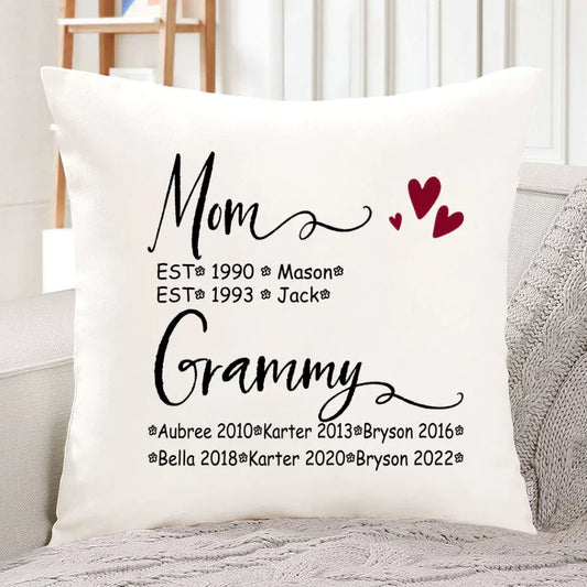 Mom And Grammy Kids Est VT22120093 Indoor Pillow