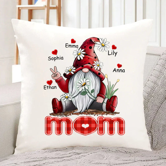 Mom Gnome Heart Kids VT22120072 Indoor Pillow