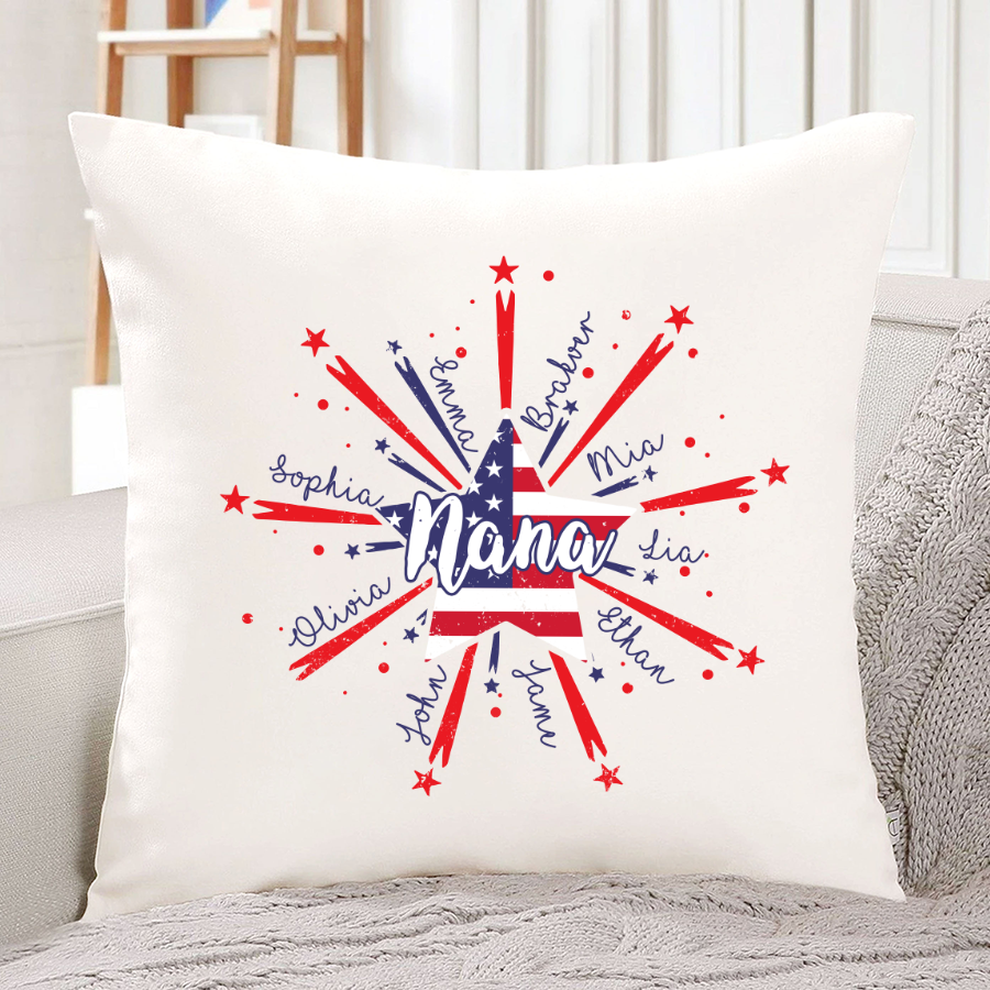 Nana Starburst 4th july american CL01 Indoor Pillow