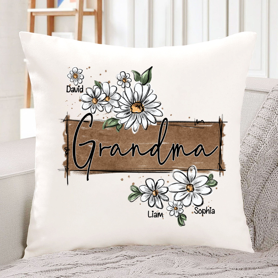 Wildflower Art As A Gift For Grandma And Kids LTP01 Indoor Pillow