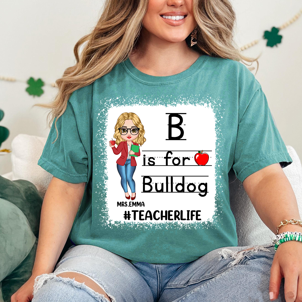 Comfort Colors® Custom School Mascot Custom Teacher Shirt, Custom Gifts For Teacher T-Shirt