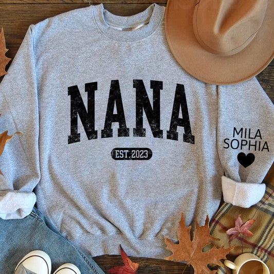 Personalize Mimi, Grandma, Mom, Nana, Mama Gift Custom Name Kids CTH01 Sweatshirt