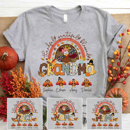 Thankful Grateful Blessed Grandma Turkey CTL01 T-Shirt