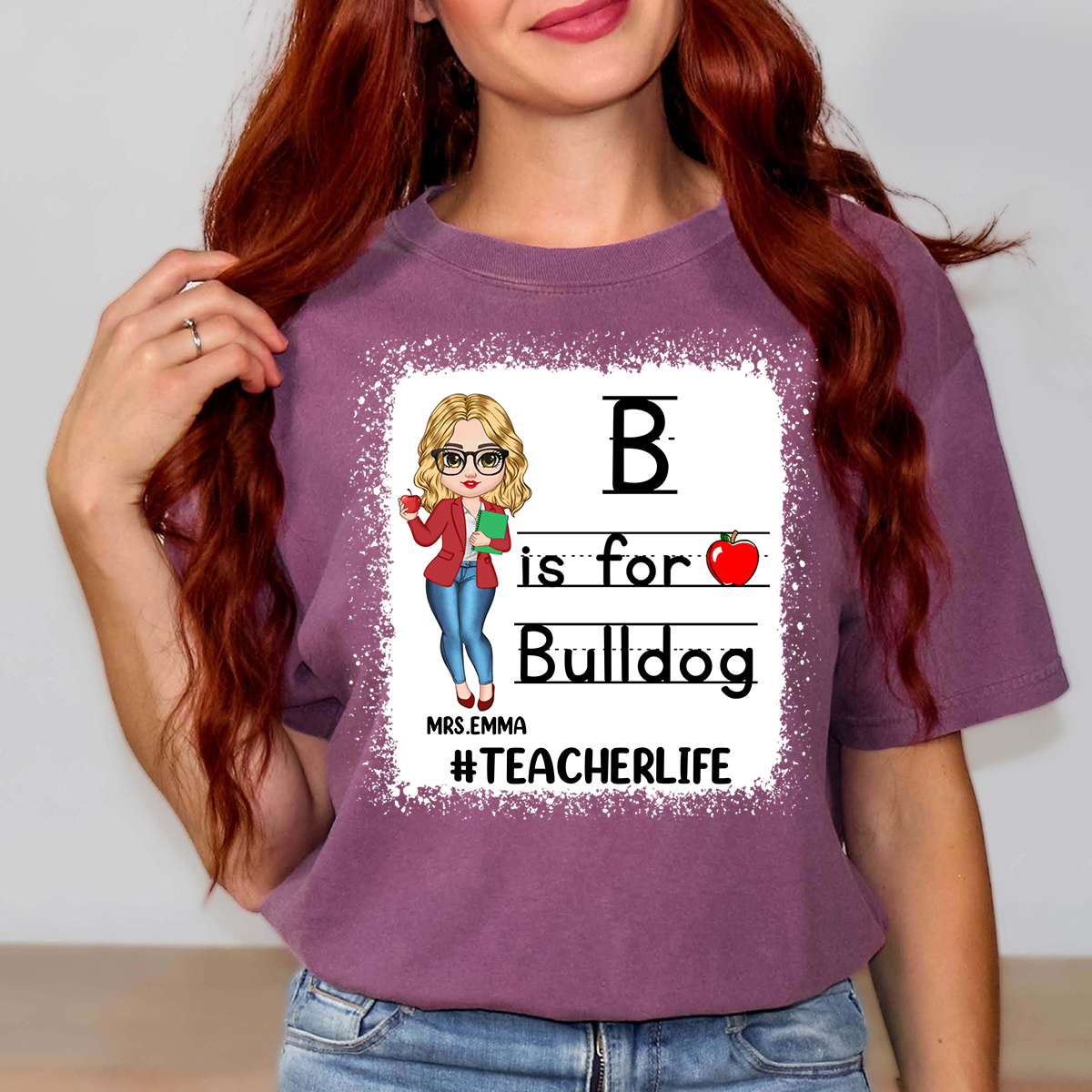 Comfort Colors® Custom School Mascot Custom Teacher Shirt, Custom Gifts For Teacher T-Shirt