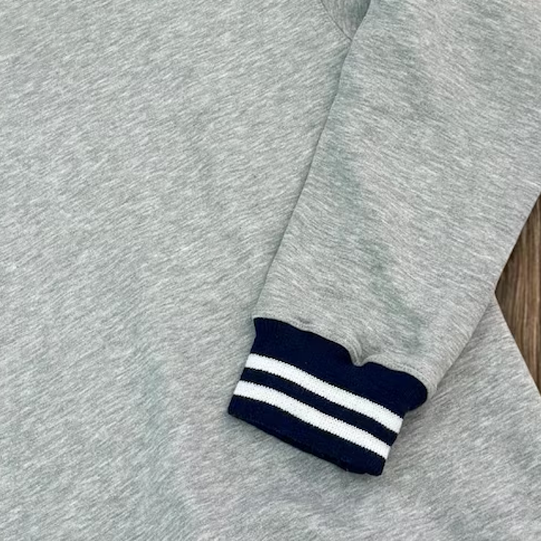 Grandma and Grandkids Heart Varsity Ribbed Sweatshirt