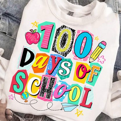 Preppy 100 Days of School, Retro happy 100 days
