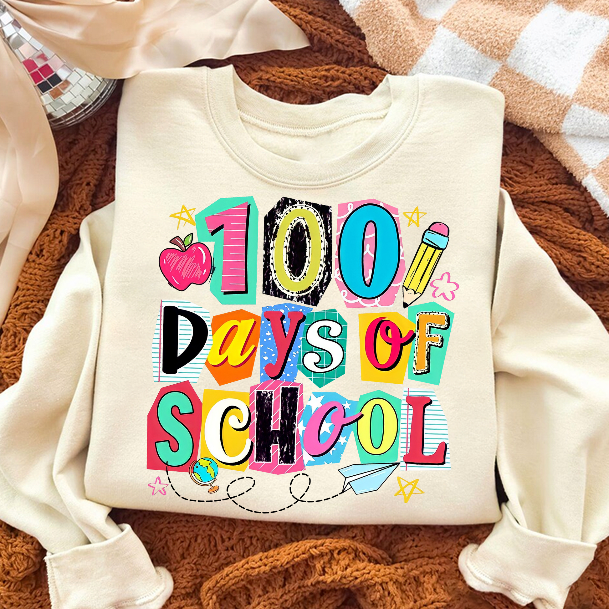 Preppy 100 Days of School, Retro happy 100 days