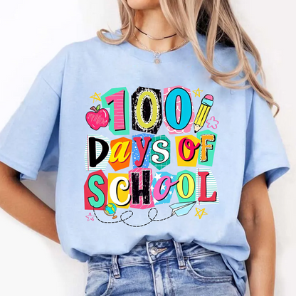 Preppy 100 Days of School, Retro happy 100 days