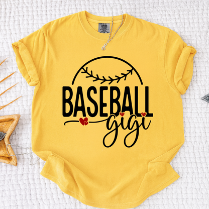 Comfort Colors® Baseball Gigi Heart, For Gift Grandma And Kids