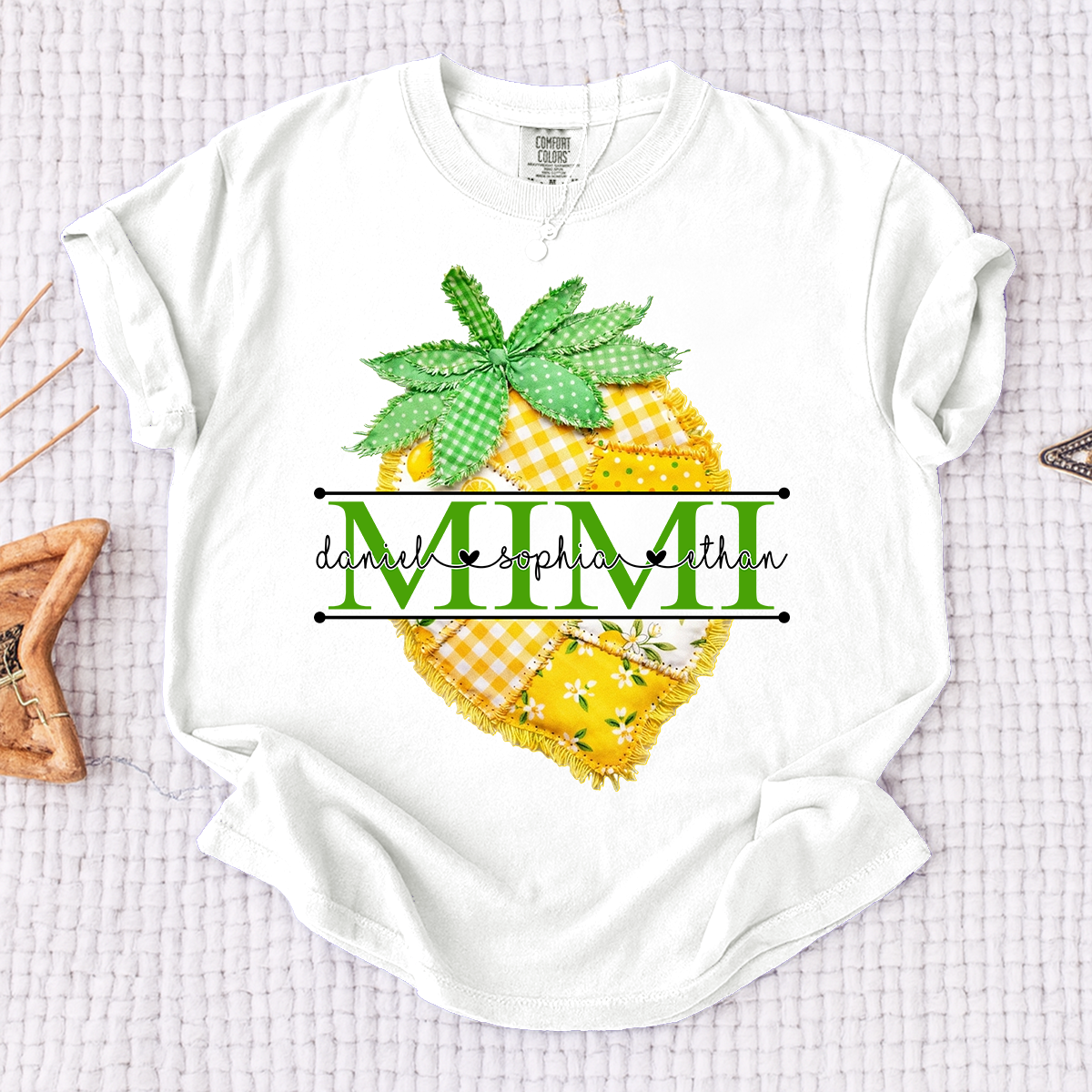 Comfort Colors® Personalized Mimi Lemon Shirt, Sweet Summer Fruit Grandma Gift