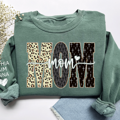 Custom Bible Style Mom Sweatshirt – Personalized Gift for Mom, Mama, or Grandma with Grandkids’ Names