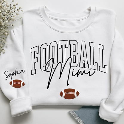 Personalized Mimi Baseball Sweatshirt, Custom Gifts for Grandma and Grandchild