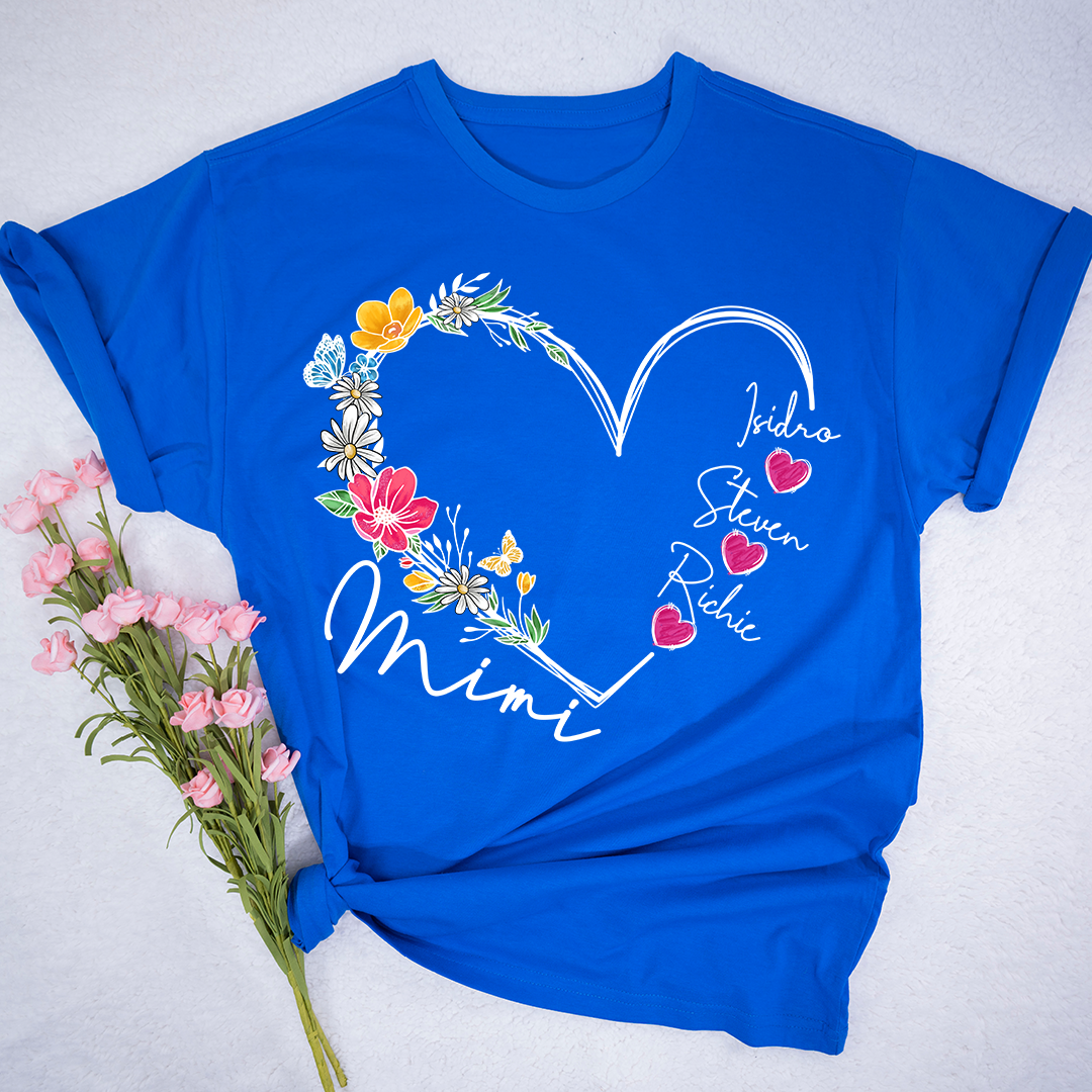 Heart Flowers For Grandma And Kids LTP01