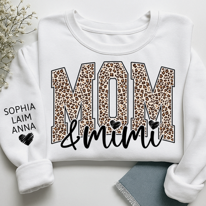 Personalized Mom & Grandma Sweatshirt, Custom Grandkids Names, Grandma Gift