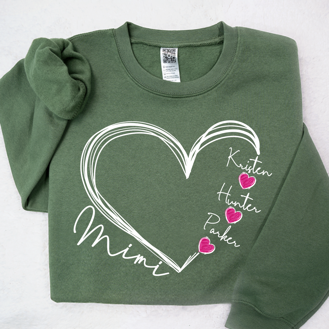 Custom Heart Mimi And Kids Valentine's Day LTP01