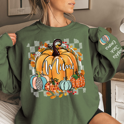 Custom Fall Pumpkin Nicknames for Mimi and Kids