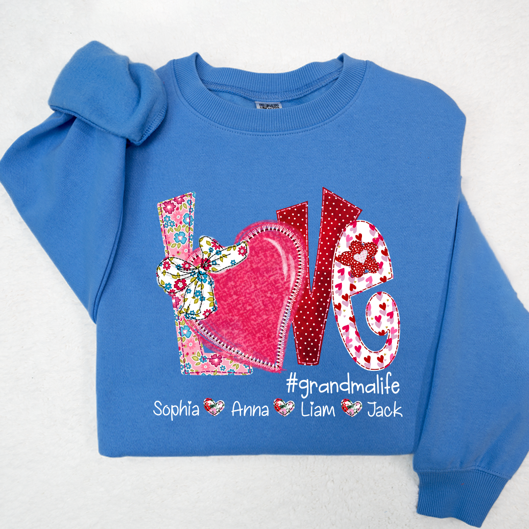 Love Custom Grandma Life And Kids Valentine's Day  LTP01