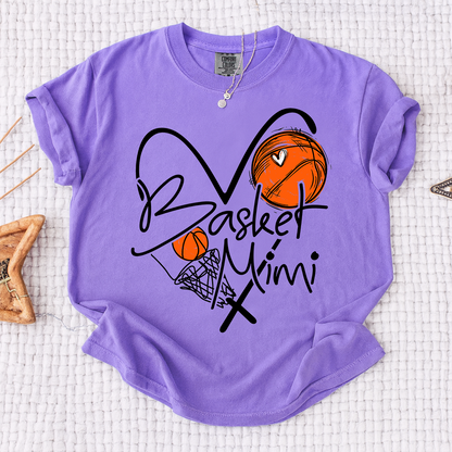 Comfort Basketball Mimi Shirt Personalized with Grandkids Names, For Gift Grandma