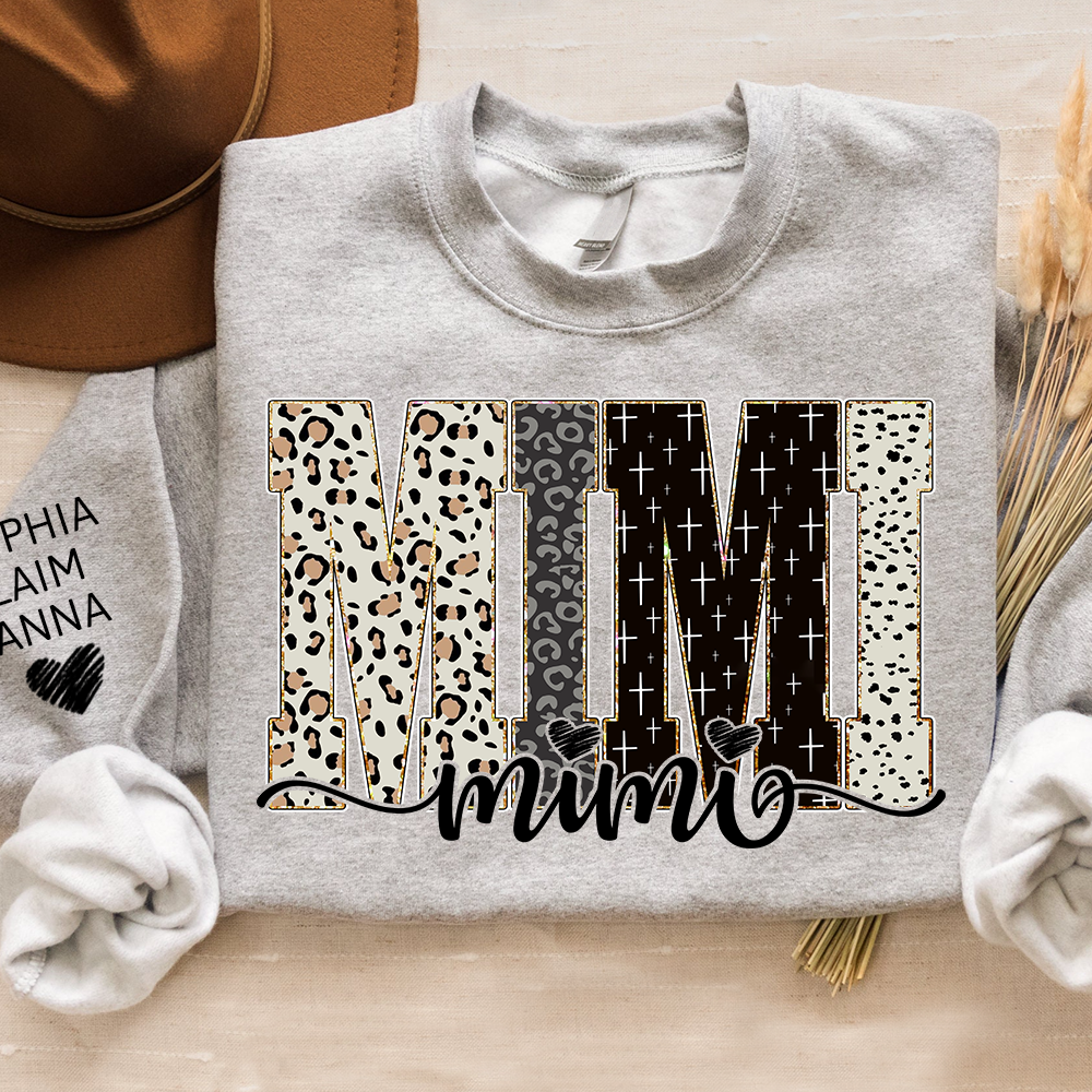 Custom Mimi Sweatshirt Bible Style Design, Gifts for Gigi and Kids, Meaningful Gifts for Loved Ones