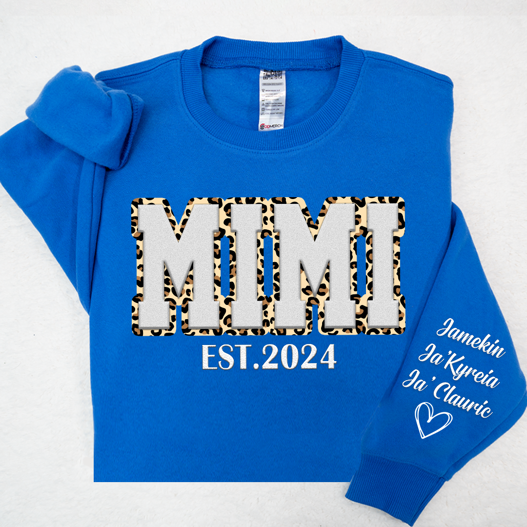 Custom Mimi And Kids Puff Print Design LTP01