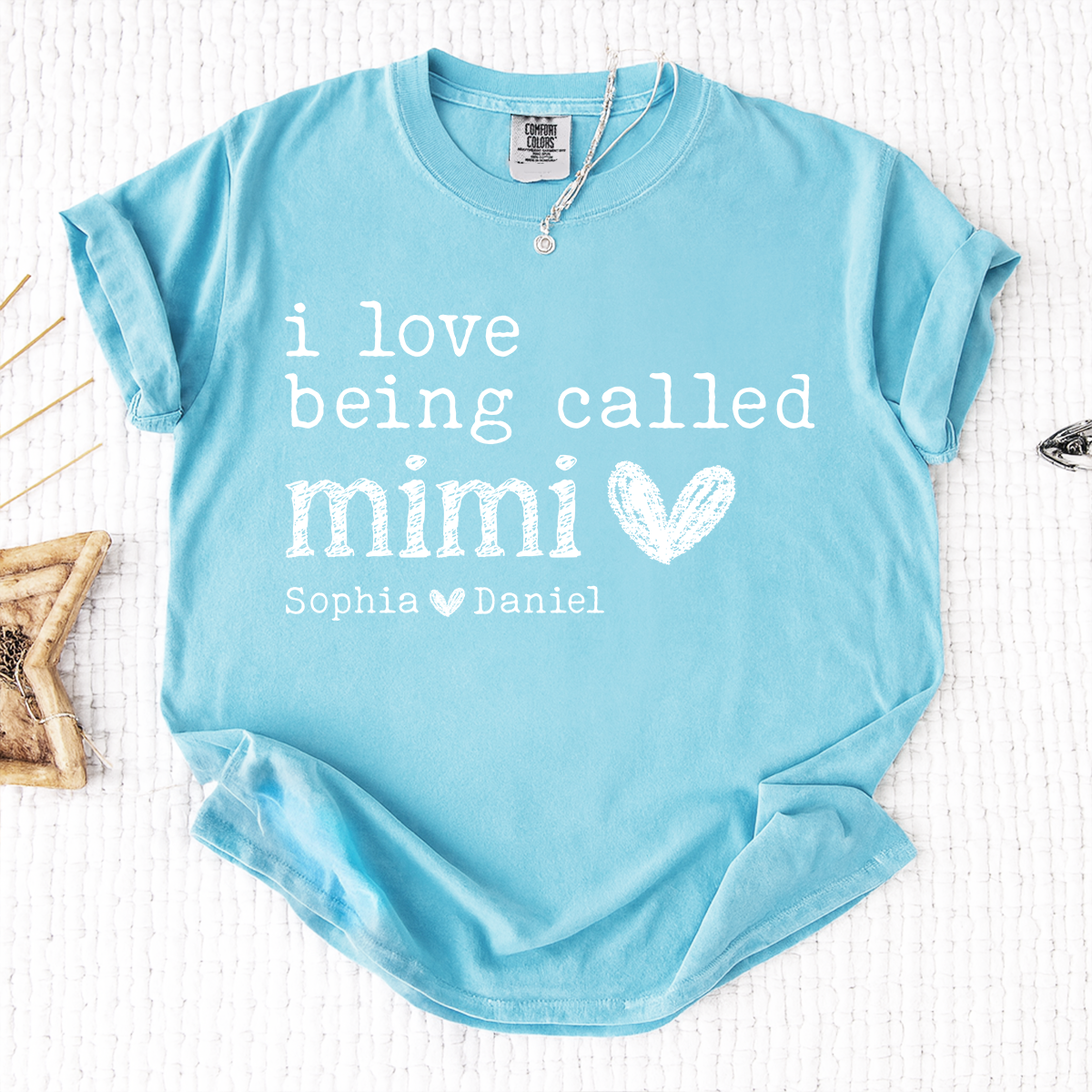 Comfort Colors Personalized Mimi Shirt, I Love Being Called Mimi  T Shirt with Kids Names, Custom Grandma Gift, Ideal for Mother's Day, Birthday