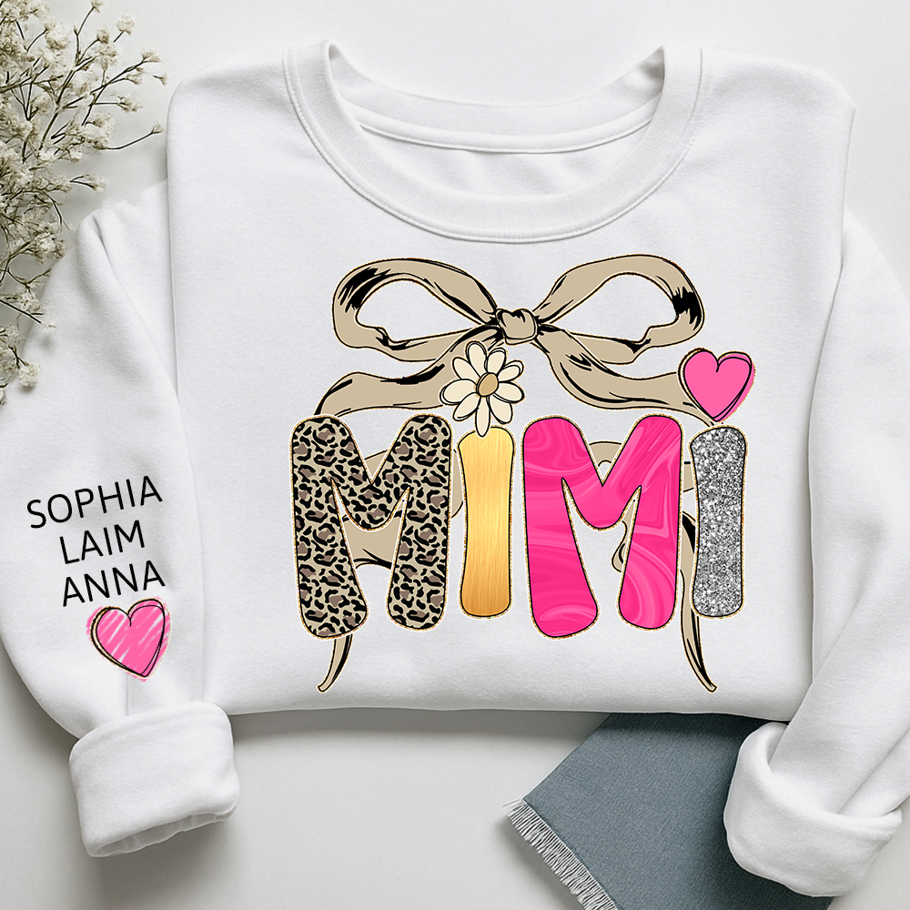 Floral Fall Style Design, Custom Mimi Gifts for Grandma and Kids