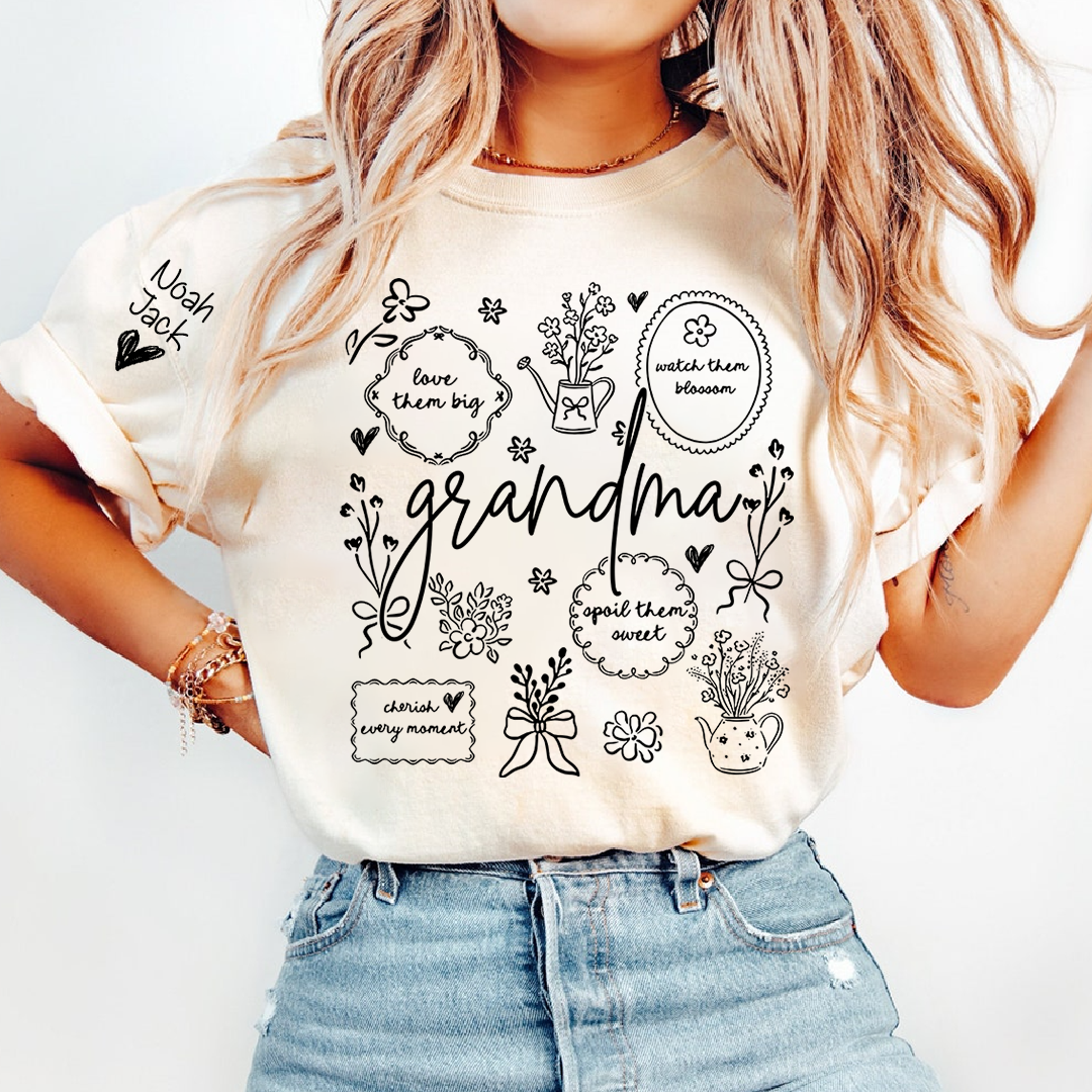 A Classic Floral Print T-shirt For Grandma, The Perfect Mother's Day Gift