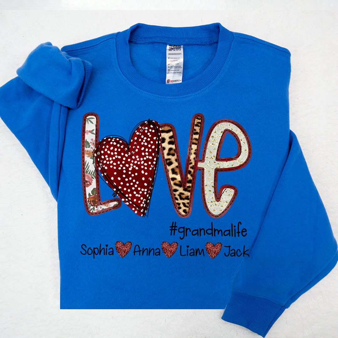 Love Heart Grandma Life And Kids LTP01