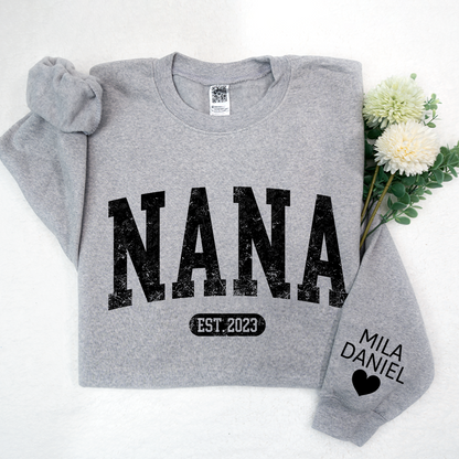 Personalize Nana, Mimi, Grandma And Kids CTH01 Sweatshirt