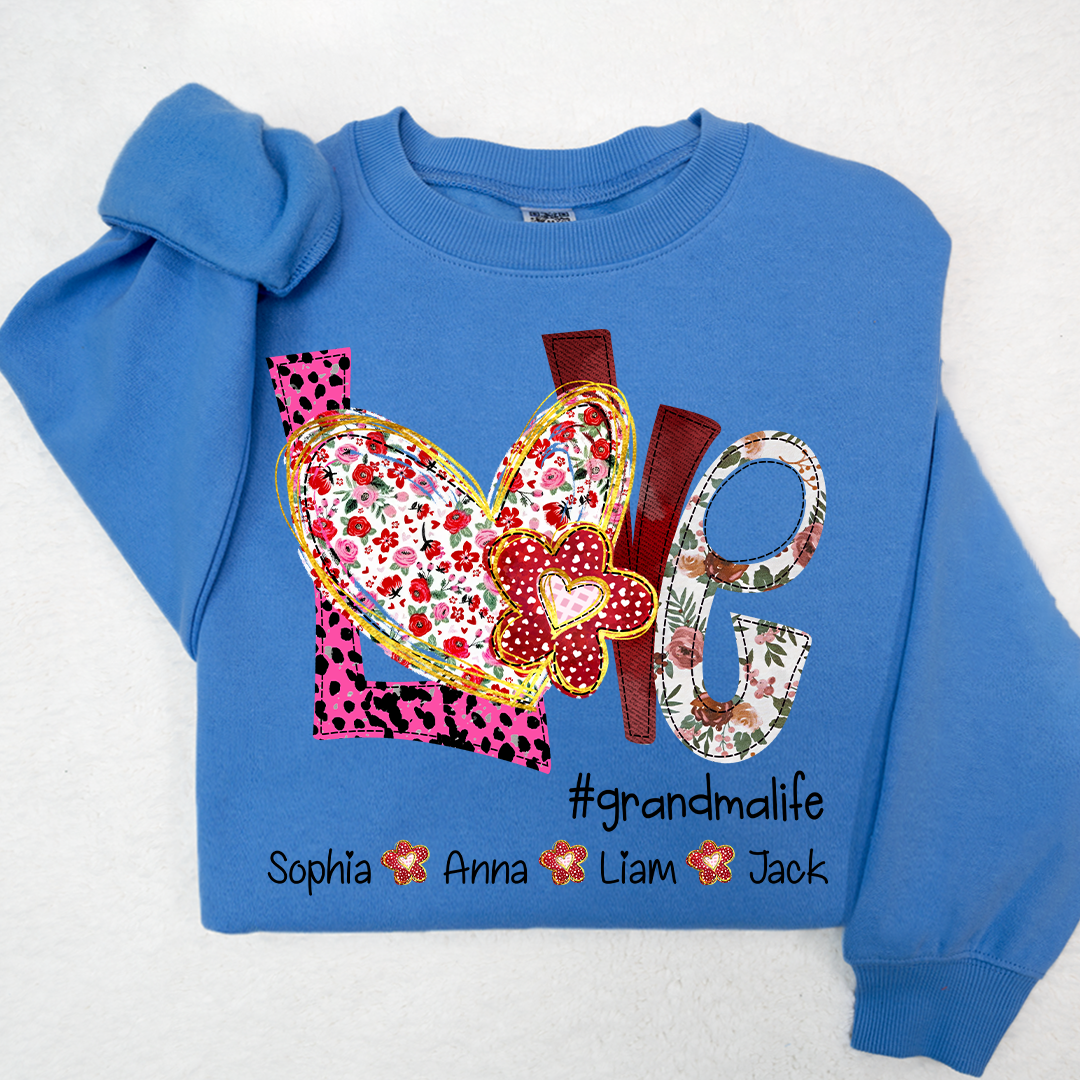 Valentine's Day Love Grandma Life And Kids LTP01