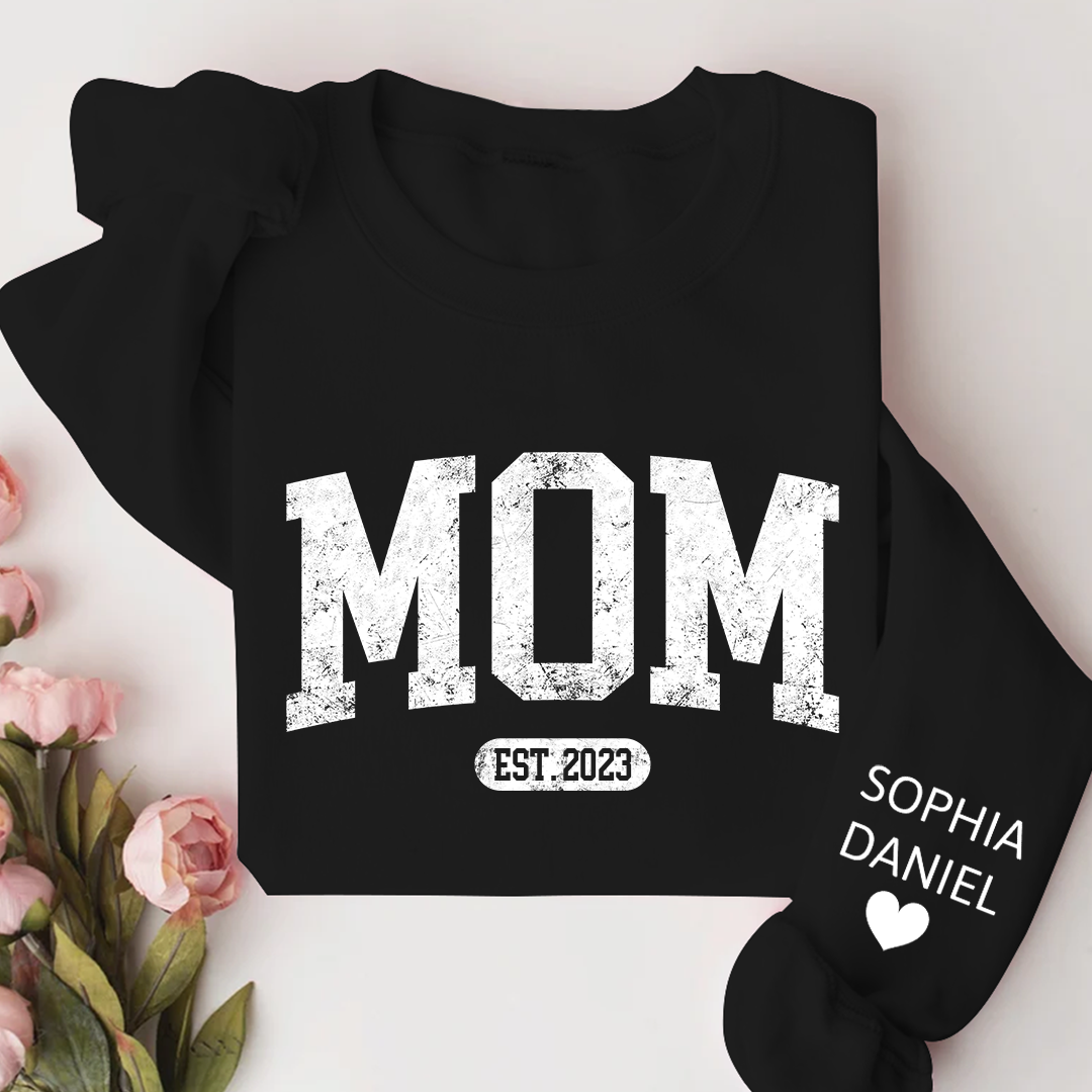 Personalize Mom, Mama, Mum, Mommy And Kids CTH01 Sweatshirt