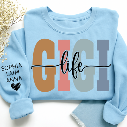 Custom Grandma Sweatshirt, Gift For Gigi And Her Grandchildren