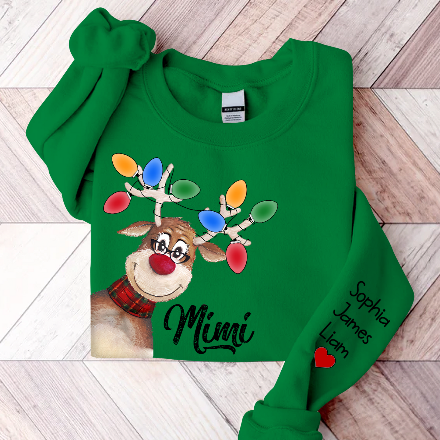 Personalized Mimi Reindeer Christmas, Custom Mimi And Kids, Grandma Gift TH Sweatshirt