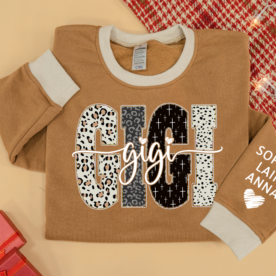 Bible Style Design, Sweatshirt MIX  Custom Gift For Gigi And Her Grandchildren