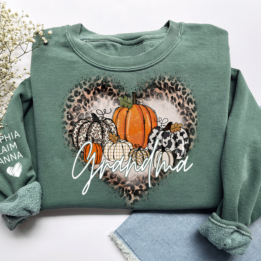 Mimi Leopard Print Autumn Sweatshirt, Gift for Grandma and Kids