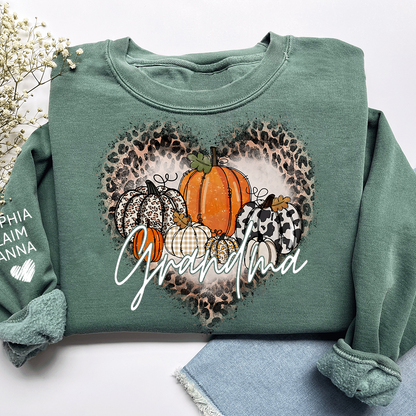 Mimi Leopard Print Autumn Sweatshirt, Gift for Grandma and Kids