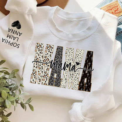 Custom Bible Style Mama Sweatshirt – Personalized Gift for Mom, Mama, or Grandma with Grandkids’ Names
