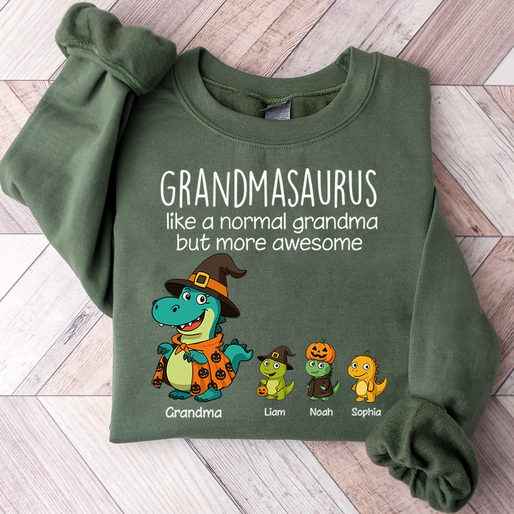 Saurus Pumkin Halloween Custom Nick Name, Gifts For Grandma And Kids