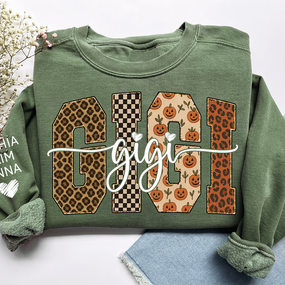 Bible Pumpkin Leopard Gigi Gifts, Custom Gifts for Gigi And Kids