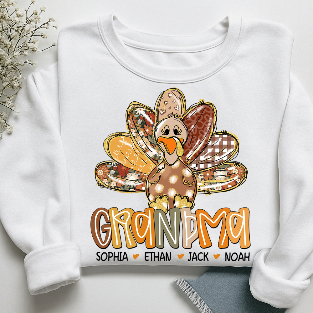 Thanksgiving Girly Fall For Gift Grandma And Kids