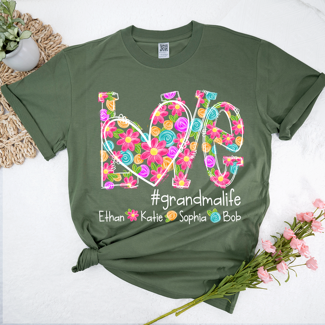 Love Artistic Colorful Gift For Grandma And Kids LTP01