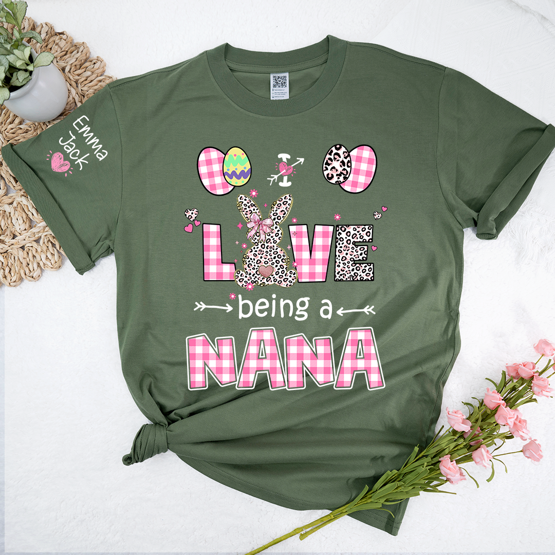 I Love Being a Nana Sweatshirt, Cute Pastel Family Crewneck for Nana