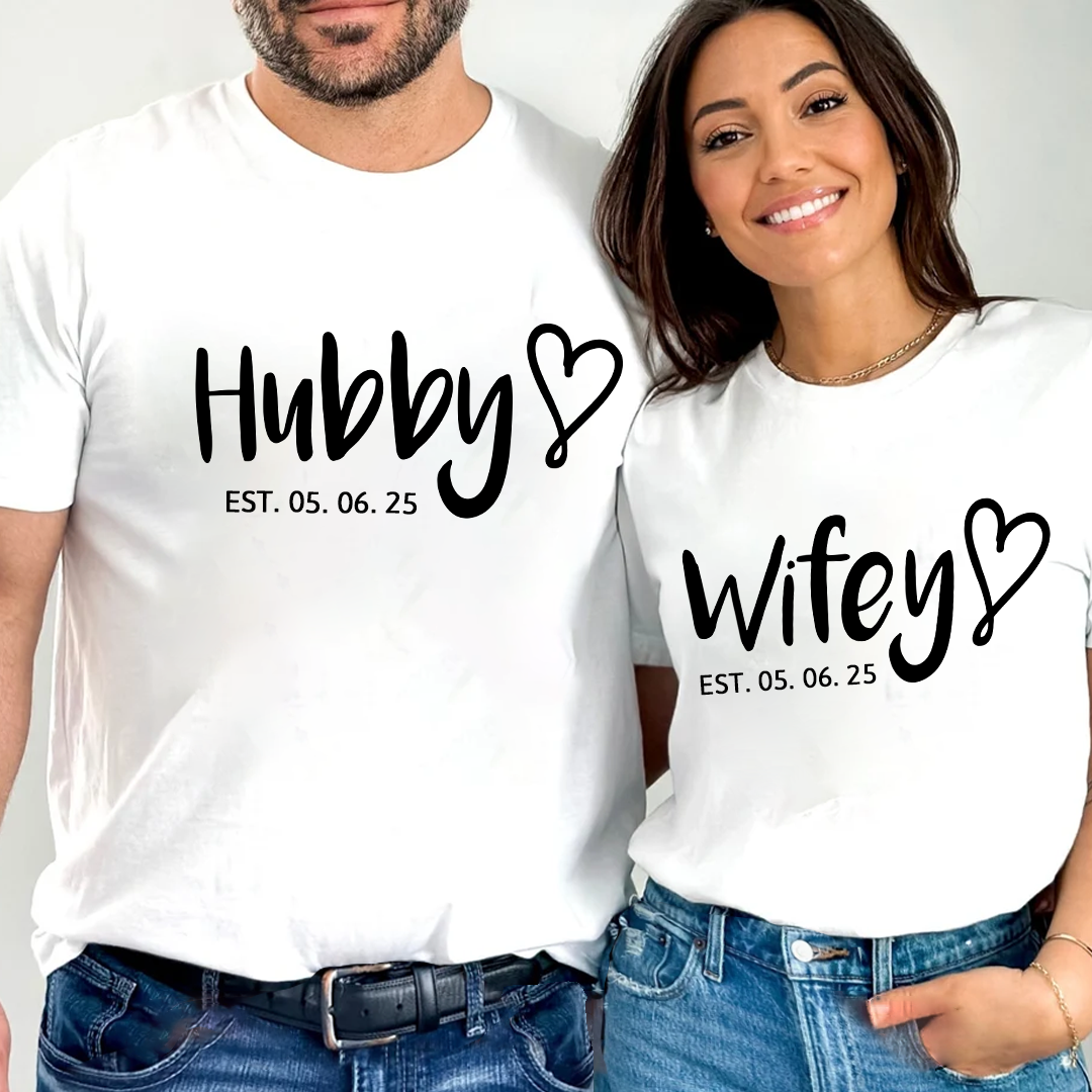 Honeymoon Just Married Bridal Gift Husband And Wife Shirts