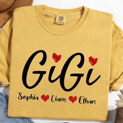 Comfort Colors® Personalized Grandma, Gift For Gigi Est And kids 2025