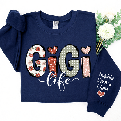 Custom Gigi Life And Grandkids Sweatshirt