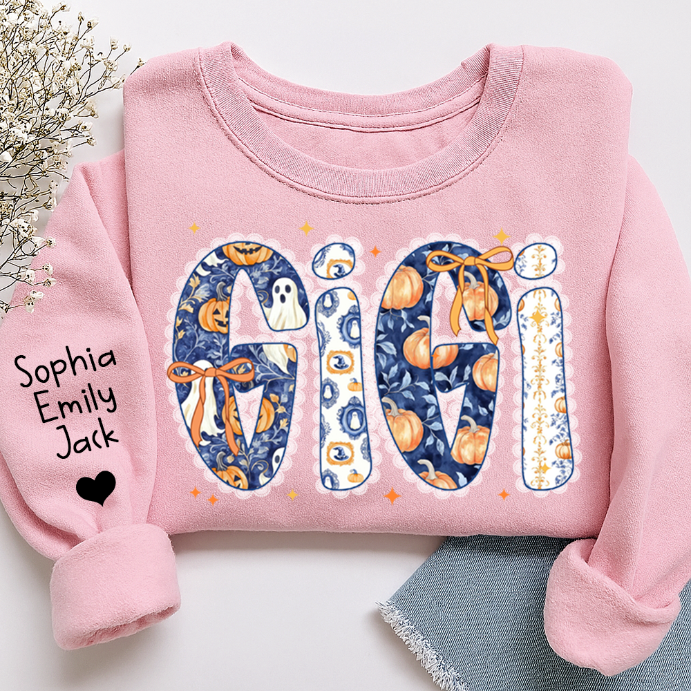 Personalized Fall Pumpkin, Custom Gifts for Gigi and Kids